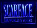 FREE Scarface The World is Yours LED Sign - Blue - TheLedHeroes