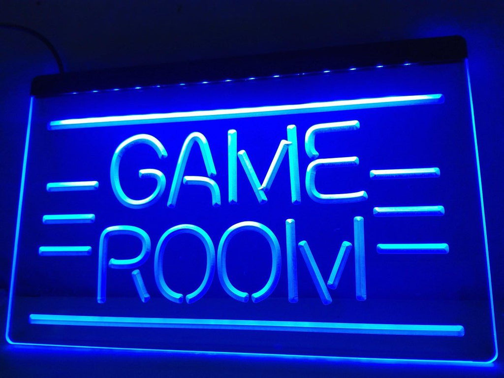 Game Room LED Neon Sign USB - Blue - TheLedHeroes