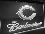Chicago Bears Budweiser LED Neon Sign USB - White - TheLedHeroes