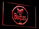 The Beatles Band Music Drums LED Sign - Red - TheLedHeroes