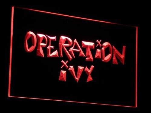 Operation ivy LED Sign - Red - TheLedHeroes
