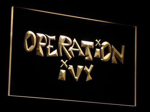 Operation ivy LED Neon Sign Electrical - Yellow - TheLedHeroes