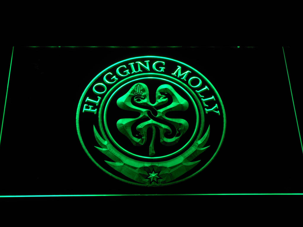 Flogging Molly LED Neon Sign Electrical - Green - TheLedHeroes