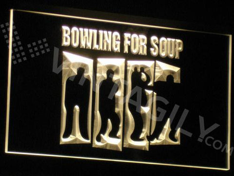 Bowling for Soup LED Neon Sign USB - Yellow - TheLedHeroes