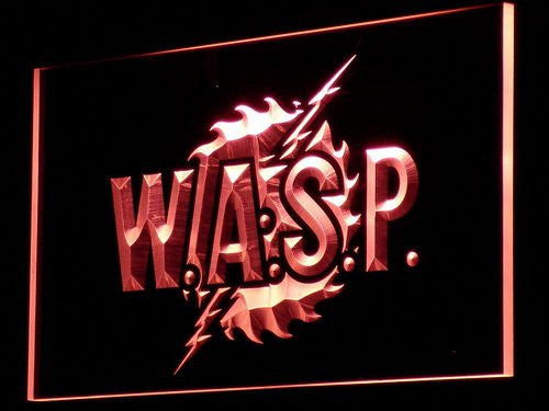 FREE W.A.S.P LED Sign - Red - TheLedHeroes