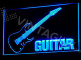 Ibanez Guitar LED Sign - Blue - TheLedHeroes