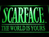 Scarface The World is Yours LED Sign - Green - TheLedHeroes