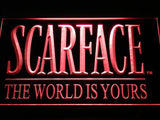 Scarface The World is Yours LED Sign - Red - TheLedHeroes