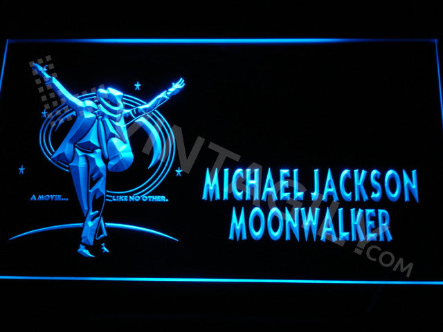 Michael Jackson Moonwalk LED Sign - Blue - TheLedHeroes