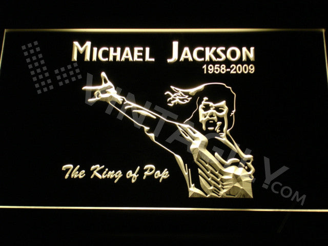 Michael Jackson King of Pop LED Sign - Multicolor - TheLedHeroes