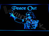 Michael Jackson Peace Out LED Sign - Blue - TheLedHeroes