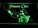 Michael Jackson Peace Out LED Sign - Green - TheLedHeroes
