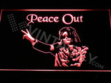 Michael Jackson Peace Out LED Sign - Red - TheLedHeroes