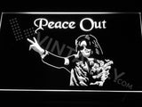 Michael Jackson Peace Out LED Sign - White - TheLedHeroes