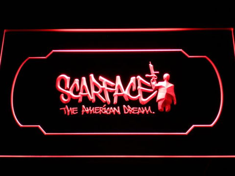 Scarface American Dream LED Neon Sign USB - Red - TheLedHeroes