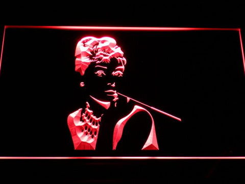 Audrey Hepburn LED Neon Sign USB - Red - TheLedHeroes