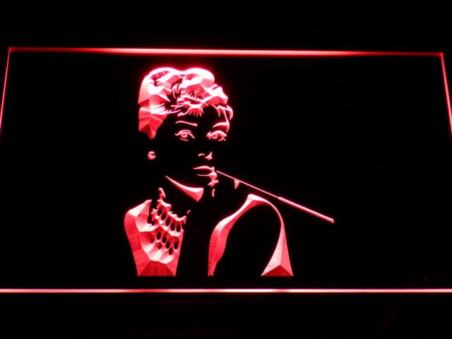 Audrey Hepburn LED Neon Sign Electrical - Red - TheLedHeroes