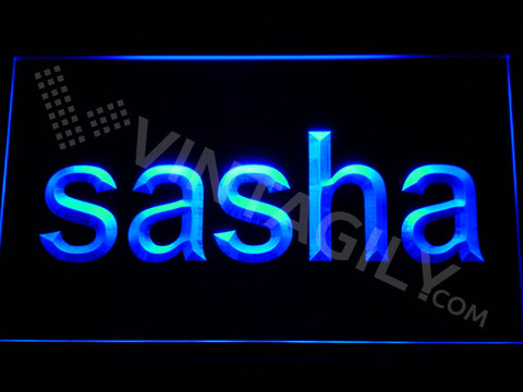 Sasha LED Sign - Blue - TheLedHeroes