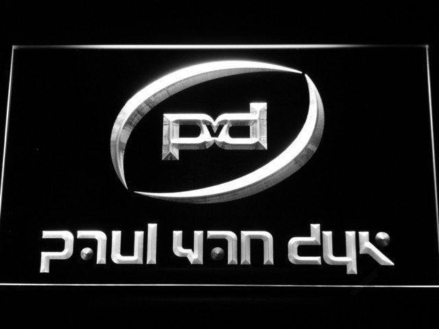 Paul Van Dyk LED Sign - White - TheLedHeroes