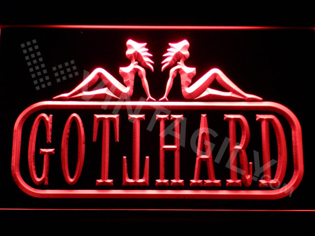 FREE Gotthard 2 LED Sign - Red - TheLedHeroes