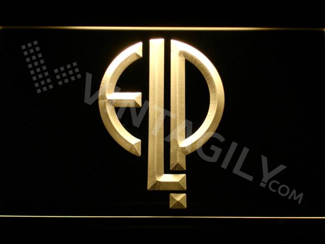 Emerson Lake & Palmer LED Neon Sign USB - Yellow - TheLedHeroes