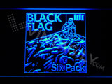 Black Flag LED Sign - Blue - TheLedHeroes