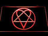 Bam Margera Heartagram Him LED Neon Sign USB - Red - TheLedHeroes