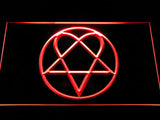 FREE Bam Margera Heartagram Him LED Sign - Red - TheLedHeroes