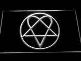 Bam Margera Heartagram Him LED Neon Sign Electrical - White - TheLedHeroes