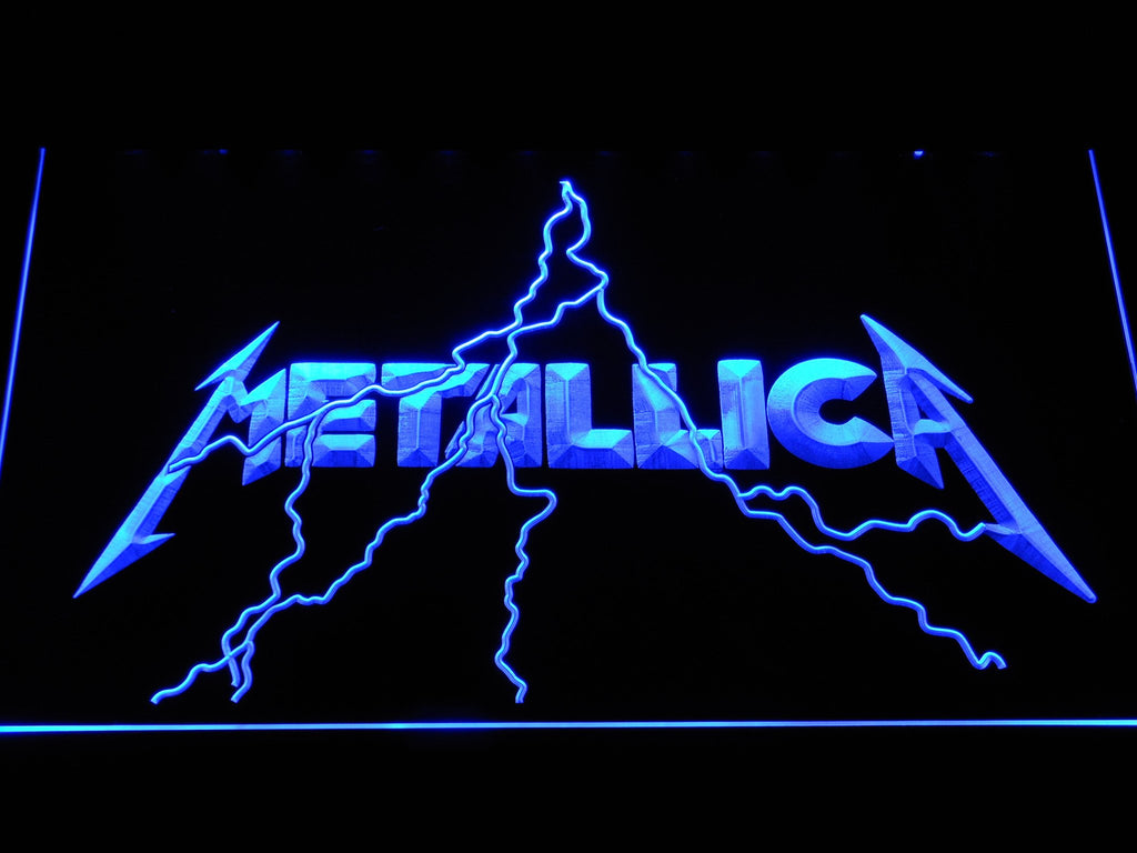 Metallica (2) LED Neon Sign Electrical - Blue - TheLedHeroes
