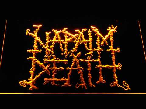 Napalm Death LED Neon Sign Electrical - Yellow - TheLedHeroes