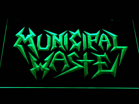 Municipal Waste LED Neon Sign Electrical - Green - TheLedHeroes