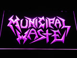 Municipal Waste LED Neon Sign USB - Purple - TheLedHeroes