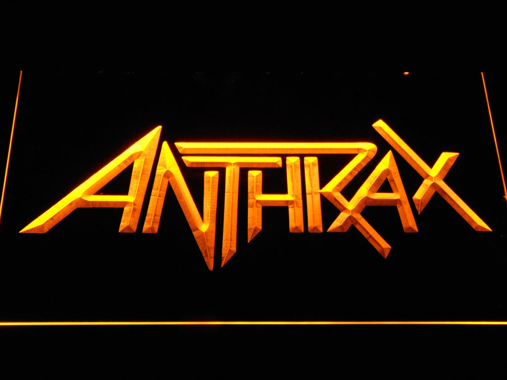 Anthrax LED Neon Sign USB - Yellow - TheLedHeroes