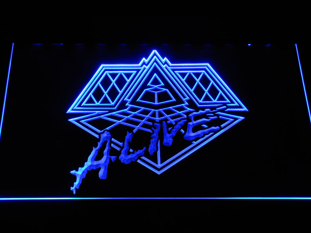 Daft Punk Alive LED Neon Sign Electrical - Blue - TheLedHeroes