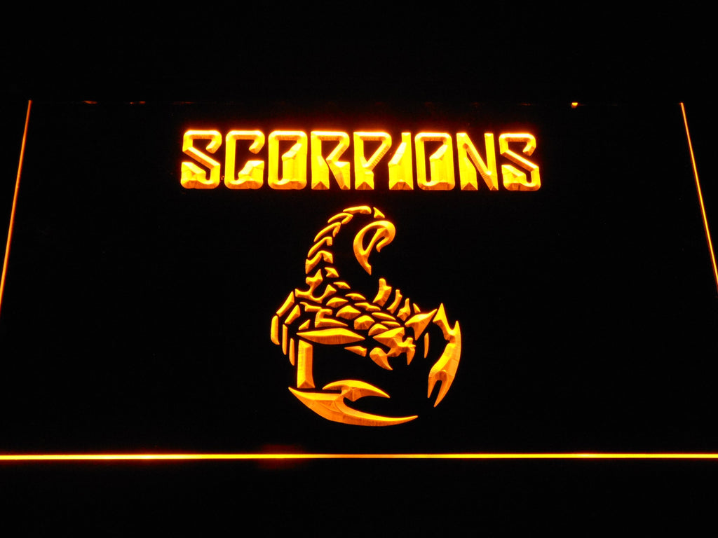 Scorpions (2) LED Neon Sign Electrical - Yellow - TheLedHeroes