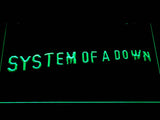 System Of A Down (2) LED Neon Sign Electrical - Green - TheLedHeroes