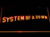System Of A Down (2) LED Neon Sign USB - Orange - TheLedHeroes