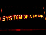 FREE System Of A Down (2) LED Sign - Orange - TheLedHeroes