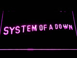 System Of A Down (2) LED Neon Sign USB - Purple - TheLedHeroes