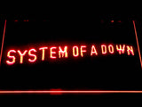 System Of A Down (2) LED Neon Sign Electrical - Red - TheLedHeroes