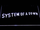 System Of A Down (2) LED Neon Sign USB - White - TheLedHeroes