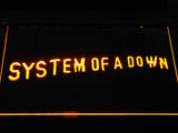 System Of A Down (2) LED Neon Sign USB - Yellow - TheLedHeroes
