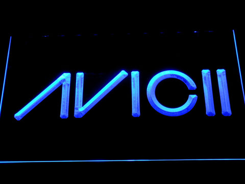 Avicii LED Neon Sign Electrical - Blue - TheLedHeroes