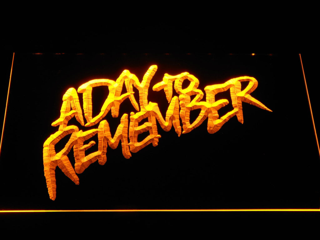 A Day to Remember LED Neon Sign USB - Yellow - TheLedHeroes