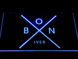 Bon Iver LED Neon Sign USB - Blue - TheLedHeroes