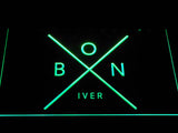 FREE Bon Iver LED Sign - Green - TheLedHeroes