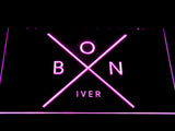 Bon Iver LED Neon Sign USB - Purple - TheLedHeroes