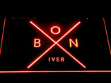Bon Iver LED Neon Sign USB - Red - TheLedHeroes