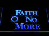Faith No More LED Neon Sign USB - Blue - TheLedHeroes